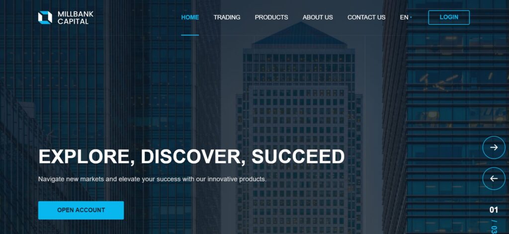 MillBankCapital website